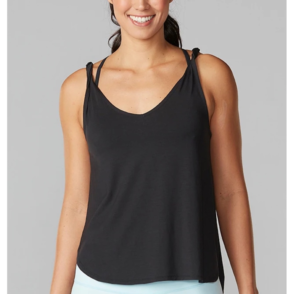 Tavi Noir Twist Shoulder Tank Black NWT